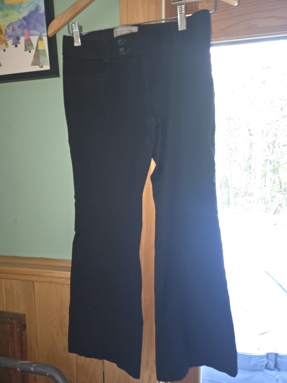 Banana Republic Black Dress Pants with Purple Trim